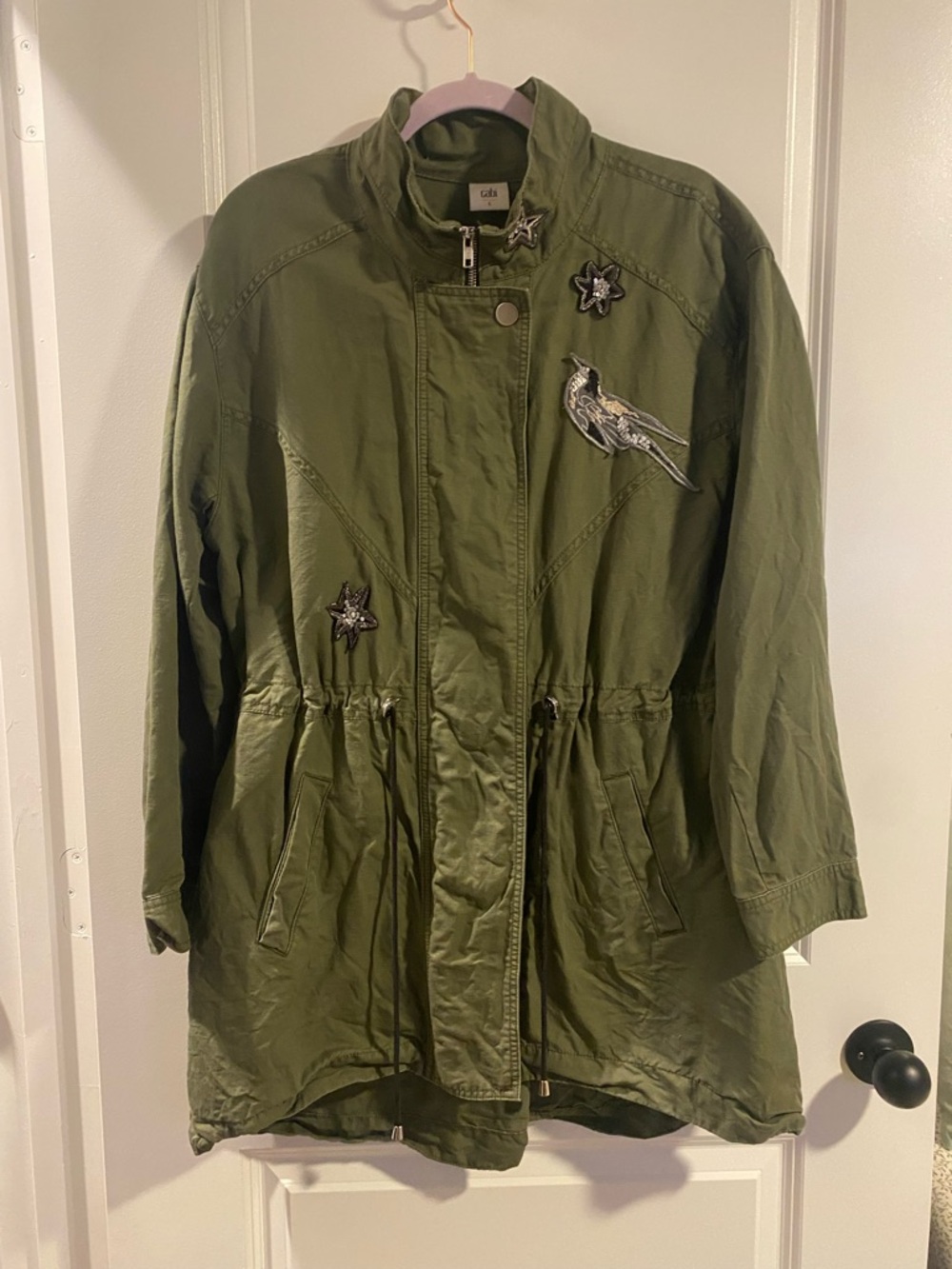 CAbi Green Hanson Anorak Utility Jacket